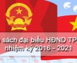 105 đại biểu HĐND TP.HCM nhiệm kỳ 2016-2021